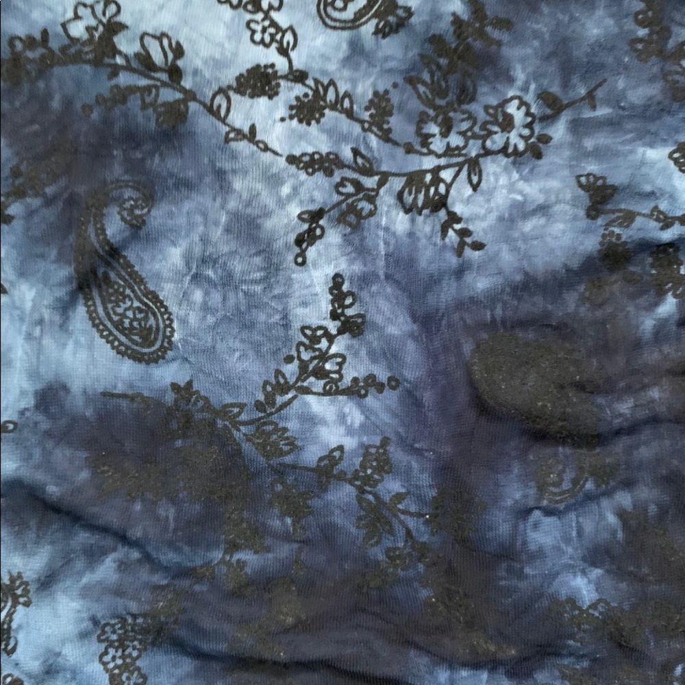 Unbranded Tie Dye Mesh Paisley Long Sleeve - Picture 3 of 3